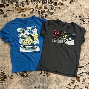 Hurley Kids Tees - Blue and Dark Gray